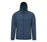 Mountain Warehouse Mens Snowdon II Full Zip Hoodie - Blue - Blue - S - 100% Polyester