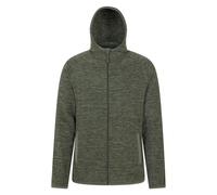 Mountain Warehouse Mens Snowdon II Full Zip Hoodie - Dark Khaki - 4XL - Dark Khaki - 100% Polyester