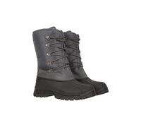 Mountain Warehouse Plough Mens Snow Boots - Breathable Snowboots, Snowproof Mens Boots, Durable Textile, Rubber Outsole Winter Shoes - For Holidays In Cold Weather Grey Adult Shoe Size 9