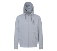 Mountain Warehouse Mens Spirit Of Adventure Wolf Graphic Full Zip Hoodie In Grey