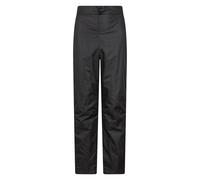 Mountain Warehouse Spray Mens Waterproof Overtrousers - Lightweight Ripstop Rain Pants with Half Zip Side Legs - for Spring Summer, Travelling & Outdoors Black 3XL