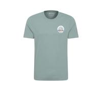 Mountain Warehouse Mens St Davids Printed Organic T-Shirt - Pale Green - L - Pale Green