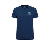 Mountain Warehouse Mens St Ives Printed Organic T-Shirt (Navy) - Size Small