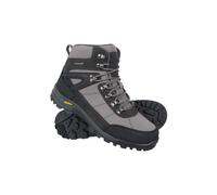 Mountain Warehouse Storm Mens Waterproof Boots - IsoGrip Shoes, Durable Rain Shoes, Mesh Lining Hiking Boots, Heel & Toe Bumpers - For Spring Summer, Walking, Travelling Dark Grey Adult Shoe Size 10