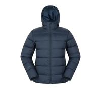 Mountain Warehouse Mens Stratus Down Packable Hooded Jacket - Navy - XL - Navy