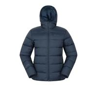 Mountain Warehouse Mens Stratus Down Packable Hooded Jacket - Navy - XS - Navy - 100% Polyamide
