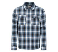 Mountain Warehouse Mens Stream II Flannel Lined Shirt - Blue - 4XL - Blue - 100% Cotton