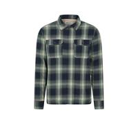 Mountain Warehouse Mens Stream II Flannel Lined Shirt - Dark Green - 3XL - Dark Green - 100% Cotton