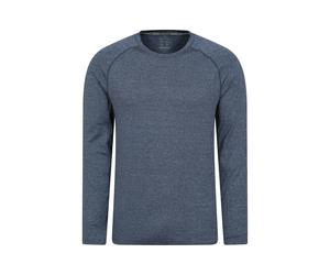 Mountain Warehouse Mens Stripe IsoCool Base Layer Top - Navy - Navy - 4XL