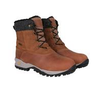 Mountain Warehouse Mens Tallin Leather Waterproof Thermal Snow Boots - Tan - 9 UK - Tan - 100% Mixed