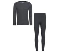 Mountain Warehouse Mens Talus Thermal Base Layer Set - Charcoal - 4XL - Charcoal - 100% Polyester