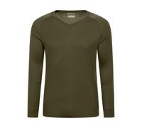 Mountain Warehouse Mens Talus V Neck Thermal Top - Khaki Green - XXS - Khaki Green - 100% Polyester