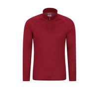 Mountain Warehouse Mens Talus Zip Neck Long-Sleeved Thermal Top (Red) - Size X-Large