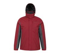 Mountain Warehouse Mens Thunderstorm 3 in 1 Waterproof Jacket - Red - XXL - Red