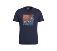 Mountain Warehouse Mens Tidal Wave Organic Cotton T-Shirt - Navy - XS - Navy - 100% Cotton