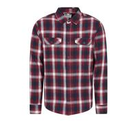 Mountain Warehouse Mens Trace Flannel Long-Sleeved Shirt - Berry - 3XL - Berry