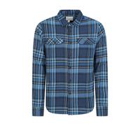 Mountain Warehouse Mens Trace Flannel Long-Sleeved Shirt - Dark Blue - M - Dark Blue - 100% Cotton