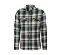 Mountain Warehouse Mens Trace Flannel Long-Sleeved Shirt - Dark Khaki - 4XL - Dark Khaki - 100% Cotton