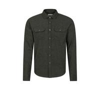 Mountain Warehouse Mens Trace Flannel Long-Sleeved Shirt - Green - L - Green - 100% Cotton