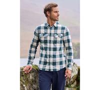 Mountain Warehouse Mens Trace Flannel Long-Sleeved Shirt (Light Khaki) Cotton - Size 3XL