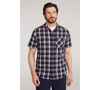 Mountain Warehouse Mens Trace Flannel Short Sleeve Shirt - Lightweight