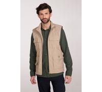 Mountain Warehouse Trek II Mens Gilet - Lightweight Body Warmer, Fast Drying Vest, Shrink & Fade Resistant, Many Pockets Gilet Jacket - For Spring, summer, Travelling Beige M