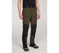 Mountain Warehouse Mens Trekking Convertible Trouser Water Resistant Stretchy Hiking Zip Off Pants Green Polyamide - Size 42 inch