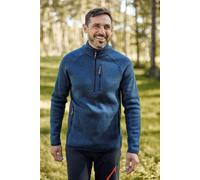 Mountain Warehouse Mens Half-Zip Fleece - Anti-pill, Stretch Panels Sweatshirt - Best for Spring Summer, Camping, Outdoors, Travelling & Hiking Navy (Half Zip) M