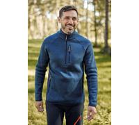 Mountain Warehouse Mens Half-Zip Fleece - Anti-pill, Stretch Panels Sweatshirt - Best for Spring Summer, Camping, Outdoors, Travelling & Hiking Navy (Half Zip) L