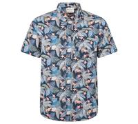 Mountain Warehouse Mens Tropical Floral Short-Sleeved Shirt (Blue) Cotton - Size 4XL