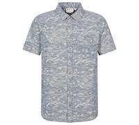 Mountain Warehouse Mens Tropical Floral Short-Sleeved Shirt (Corn Blue) Cotton - Size 2XL