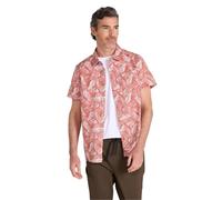 Mountain Warehouse Mens Tropical Leaves Short-Sleeved Shirt - Rust - 4XL - Rust - 100% Cotton
