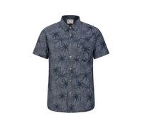 Mountain Warehouse Mens Tropical Palm Tree Shirt - Dark Blue - XXL - Dark Blue - 100% Cotton