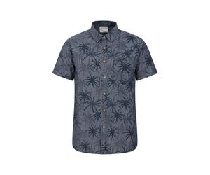 Mountain Warehouse Mens Tropical Palm Tree Shirt - Dark Blue - XXL - Dark Blue - 100% Cotton