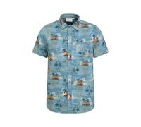 Mountain Warehouse Mens Tropical Shirt - Bright Blue - Bright Blue - L