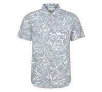 Mountain Warehouse Mens Tropical Short-Sleeved Shirt - Grey - 3XL - Grey - 100% Cotton