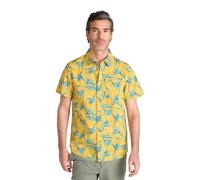 Mountain Warehouse Mens Tropical Tree Branch Short-Sleeved Shirt - Mustard - 4XL - Mustard - 100% Cotton