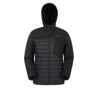 Mountain Warehouse Mens Turbine II Padded Soft Shell Jacket - Black - XL - Black - 100% Polyamide