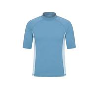 Mountain Warehouse Mens UV Rash Vest - Lightweight, Quick Drying & Stretchy T-Shirt with UPF 50+ & Flat Seams - for Spring Summer, Beach, Swimming & Water Sports Pale Blue 4XL