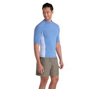 Mountain Warehouse Mens UV Rash Vest - UPF50, Lightweight, Quick Drying & Stretchy T-Shirt - Spring Summer, Beach, Swim, Water Sports Pale Blue 2XL