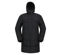 Mountain Warehouse Mens Vortex Longline Padded Jacket - Black - XS - Black - 100% Polyester