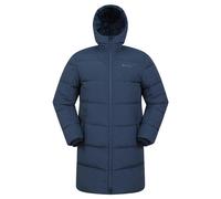 Mountain Warehouse Mens Vortex Longline Padded Jacket - Navy - M - Navy - 100% Polyester