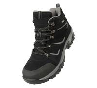 Mountain Warehouse Mens Voyage Suede Waterproof Boots - Black - 12 UK - Black