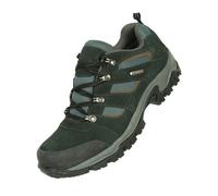 Mountain Warehouse Mens Voyage Suede Waterproof Walking Shoes - Black - 13 UK - Black