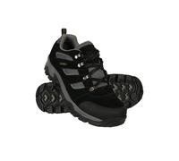 Mountain Warehouse Mens Voyage Suede Waterproof Walking Shoes - Jet Black - 11 UK - Jet Black