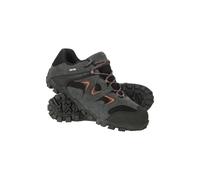 Mountain Warehouse Curlews Mens Waterproof Walking Shoes - Quick Drying Footwear, Suede & Mesh Outer & Rubber Sole - for Spring, Summer, Camping & Hiking Dark Grey Adult Shoe Size 13