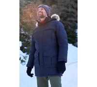 Mountain Warehouse Antarctic Extreme Down Mens Waterproof Jacket - Quick Drying & Breathable Puffer Coat with Adjustable Waist - Ideal for Travelling, Outdoors Charcoal 3XL