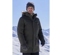 Mountain Warehouse Mens Waterproof Down Parka Jacket Winter Fur Hooded Rain Coat