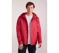 Mountain Warehouse Torrent Mens Waterproof Rain Jacket - Waterproof & Lightweight Raincoat with Taped Seams, Zipped Pockets - Spring Summer Travelling & Outdoors Dark Red 2XL