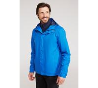 Mountain Warehouse Torrent Mens Jacket - Waterproof Rain Coat, Lightweight Coat, Taped Seams Outerwear, Two Zipped Pockets Casual Jacket - for Travelling, Cobalt, XXL
